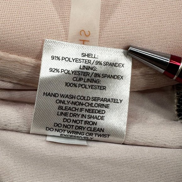 Shade And Shore Womens Sz 34D Swim Top Underwire Lightly Lined Animal Print NWOT - Picture 6 of 11